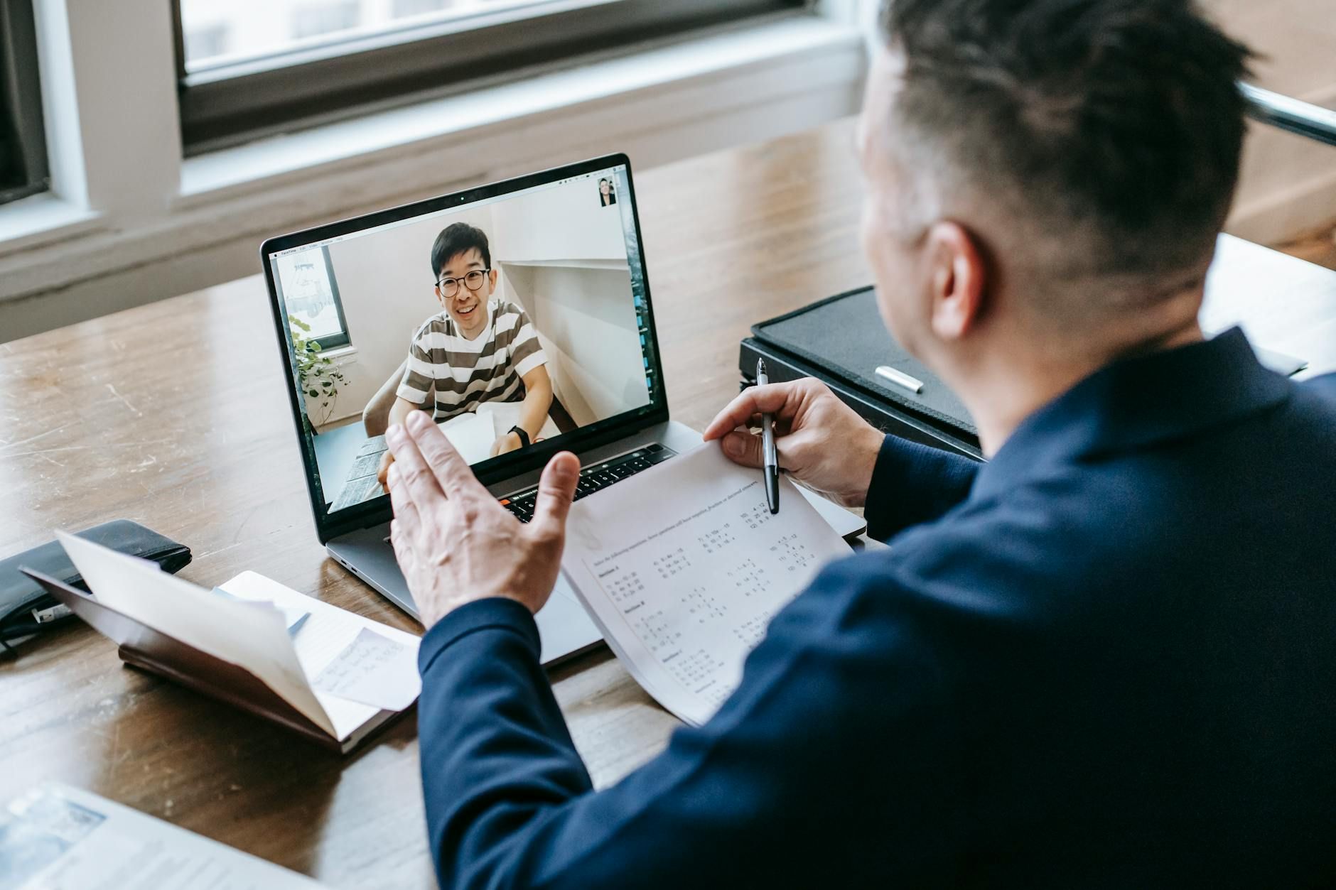 Online mentoring session